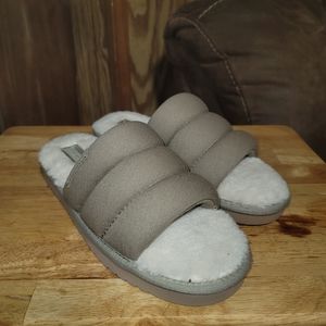 Koolaburra by UGG Rommie Slippers Mens  Slides Shoes Tan Comfort New